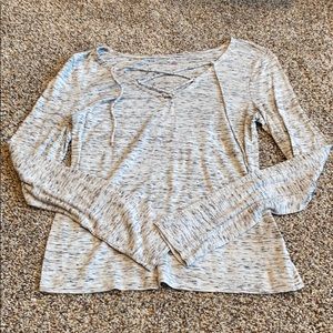Heathered Long Sleeve Tee